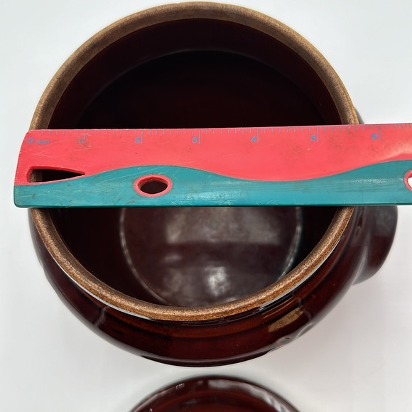 Vintage Mar-Crest Oven Proof Stoneware Bean Pot With Lid-USA - Picture 15 of 16